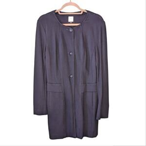 Cabi Women's Lido Long Line Knit Jacket Blazer Navy Small